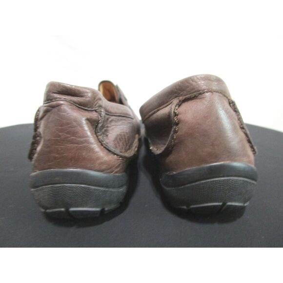 Gabor Brown Leather Square Toe Slip On Comfort Loafers Shoes Men Size 8 US - Picture 7 of 10